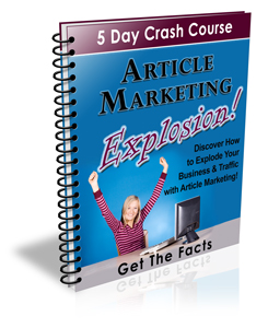 Product picture Article Marketing Explosion - 5 Day Crash Course 