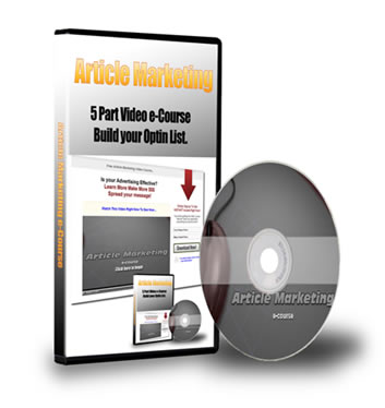 Product picture Article Marketing Video Course 