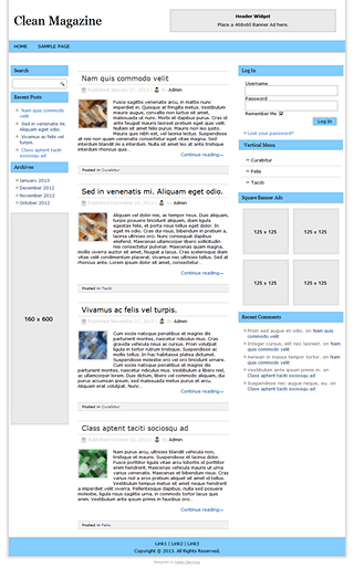 Product picture Clean Magazine Responsive WP Theme