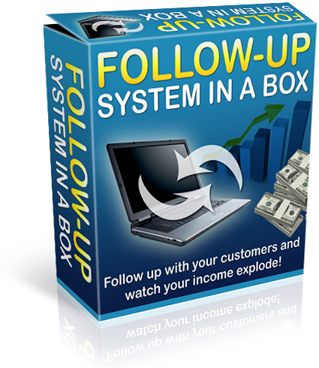 Product picture Follow Up System in A Box : Follow up with your customers and watch tour income explode!