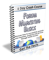 Product picture Forum Marketing Basics - 6 Day Crash course