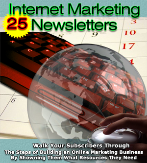 Product picture Internet Marketing 25 Newsletters