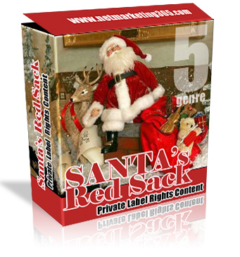 Product picture The SANTAS PLR Red Sack - Updated